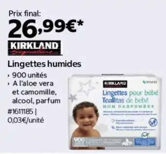 KIRKLAND Lingettes humides