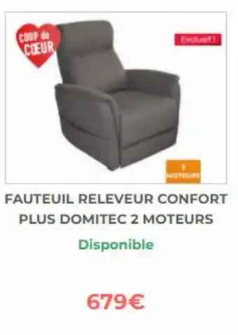 Bastide Fauteuil releveur confort plus domitec 2 moteurs offre
