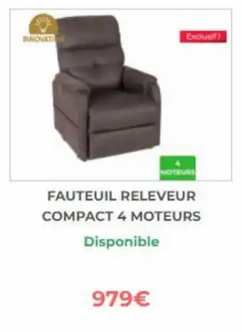 Bastide Fauteuil releveur compact 4 moteurs offre