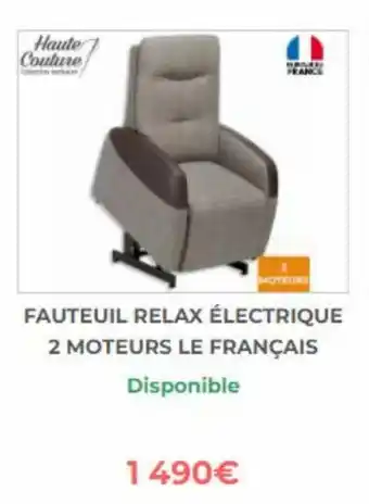 Bastide Fauteuil relax électrique 2 moteurs le français offre