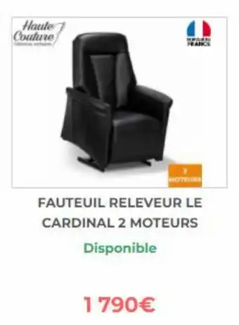 Bastide Fauteuil releveur le cadinal 2 moteurs offre