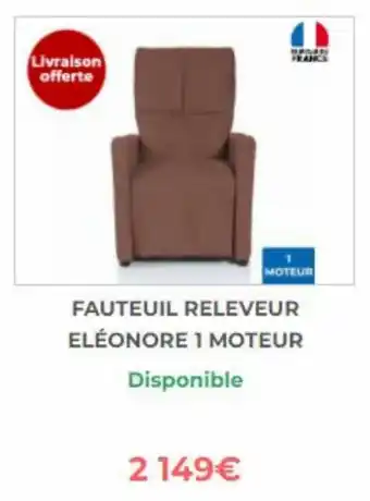 Bastide Fauteuil releveur eléonore 1 moteur offre