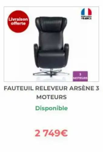 Bastide Fauteuil releveur arsène 3 moteurs offre