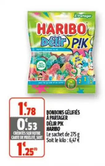 Coccimarket Bonbons gélifiés à partager délir offre