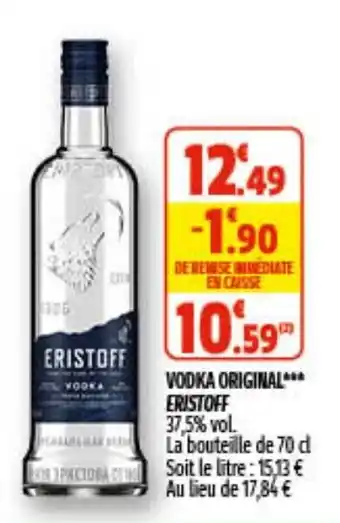 Coccimarket Vodka original ERISTOFF offre