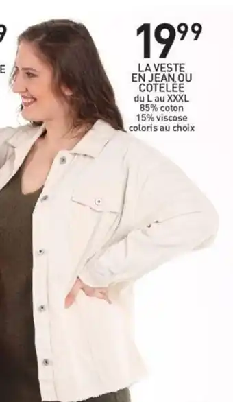 Stokomani La veste en jean ou cotelee offre
