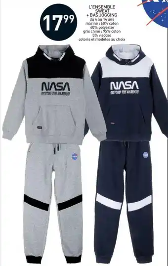 Stokomani L'ensemble sweat + bas jogging offre