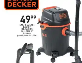 L'aspirateur eau et poussiere