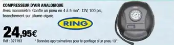 Autobacs Compresseur d'air analogique offre