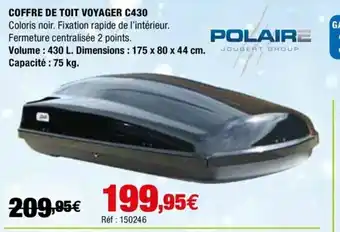 Autobacs Coffre de Toit Voyager C430 offre