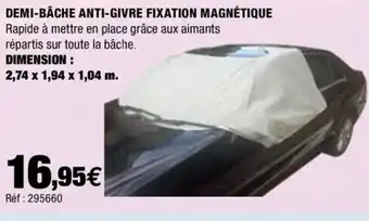 Autobacs Demi-bâche anti-givre Fixation Magnétique offre