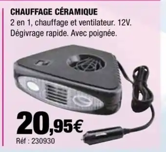 Autobacs Chauffage céramique offre