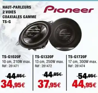 Autobacs Haut-Parleurs 2 Voies Coaxiales Gamme TS-6 offre
