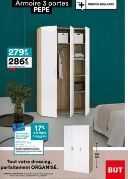 BUT PEPE Armoire 3 portes offre