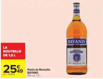 BAYANIS Pastis de Marseille