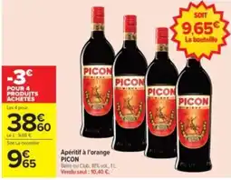 Carrefour Drive PICON Apéritif à l'orange offre