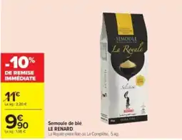 Carrefour Drive LE RENARD Semoule de blé offre
