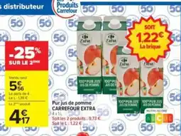 Carrefour Drive Carrefour Extra Pur jus de pomme offre