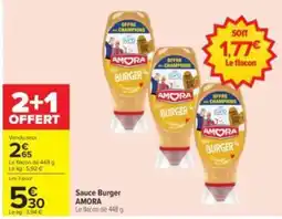 Carrefour Drive AMORA Sauce Burger offre