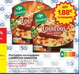 Carrefour Drive Carrefour Sensation Couscous Poulet Merguez offre