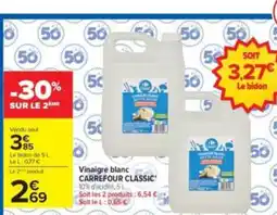 Carrefour Drive Carrefour Classic Vinaigre blanc offre