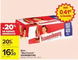 Carrefour Drive KRONENBOURG Bière offre