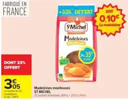 Carrefour Drive ST MICHEL Madeleines moelleuses offre