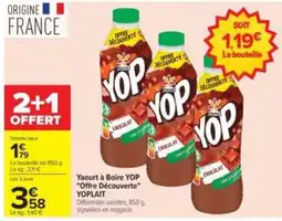 Carrefour Drive YOP Yaourt à Boire offre