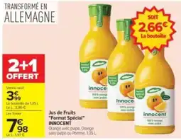 Carrefour Drive Innocent jus de fruits format special offre