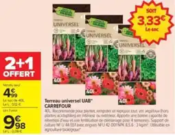 Carrefour Drive UAB Terreau universel offre