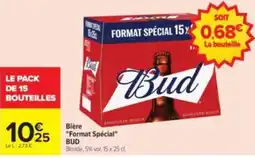 Carrefour Drive BUD Bière offre