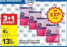 Carrefour Drive Companino Litière de silice pour chats offre