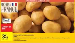 Carrefour Drive Simply Pomme de terre consommation offre