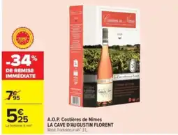 Carrefour Drive Costières de Nîmes LA CAVE D'AUGUSTIN FLORENT offre