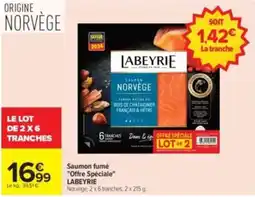 Carrefour Drive LABEYRIE Saumon fumé offre