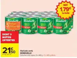 Carrefour Drive Bonduelle Haricots verts offre