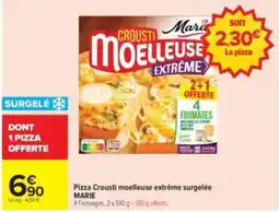 Carrefour Drive MARIE Pizza Crousti moelleuse extrême offre
