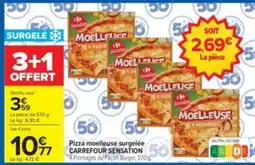 Carrefour Drive CARREFOUR SENSATION Pizza moelleuse surgelée offre