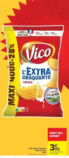 Carrefour Drive Vico Chips Extra Craquante offre