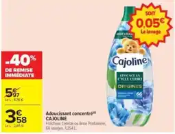 Carrefour Drive Cajoline Adoucissant concentré offre