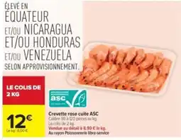 Carrefour Drive Crevette rose cuite ASC offre