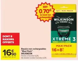 Carrefour Drive WILKINSON Rasoirs non rechargeables offre