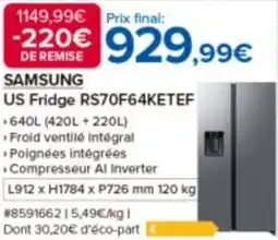 Costco SAMSUNG US Fridge RS70F64KETEF offre