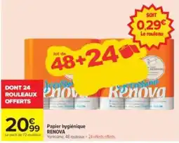 Carrefour Drive Renova Papier hygiénique offre