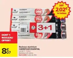 Carrefour Drive CARREFOUR ESSENTIAL Rouleaux aluminium offre