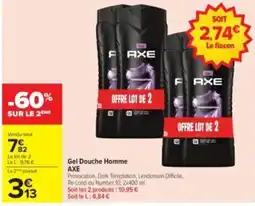 Carrefour Drive AXE Gel Douche Homme offre