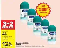 Carrefour Drive Sanex Déodorant à billes offre