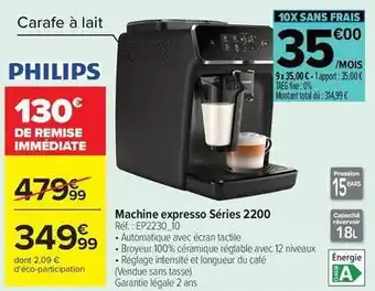 Philips - machine expresso séries 2200 réf. : ep22320.10