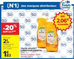 Carrefour Drive Carrefour Essential Liquide vaisselle offre