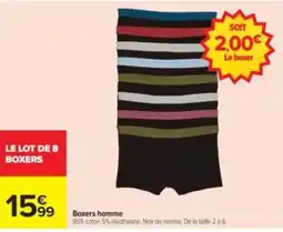 Carrefour Drive Boxers homme offre